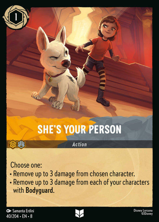 She's Your Person - Uncommon Normal Disney Lorcana card from The Reign of Jafar
