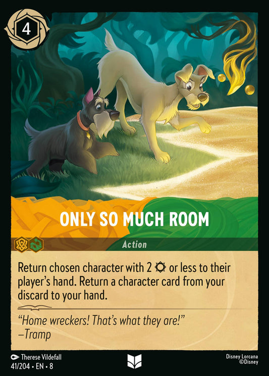 Only So Much Room - Uncommon Normal Disney Lorcana card from The Reign of Jafar