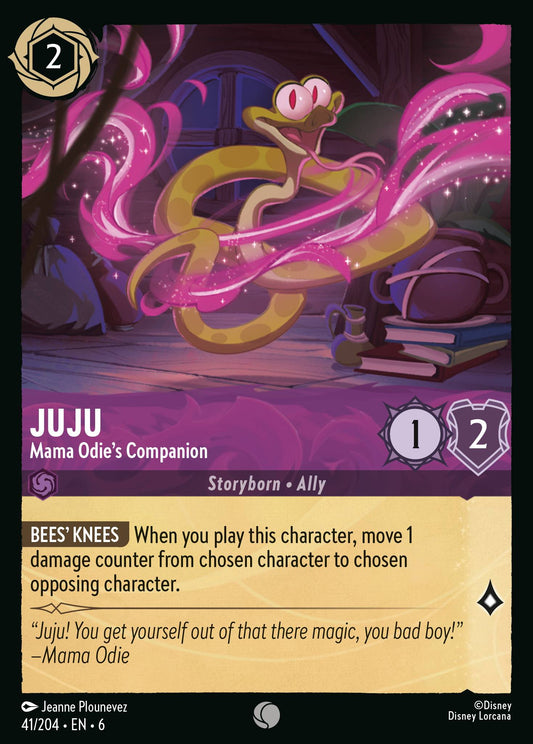 Juju - Mama Odie's Companion - Common Normal Disney Lorcana card from Azurite Sea