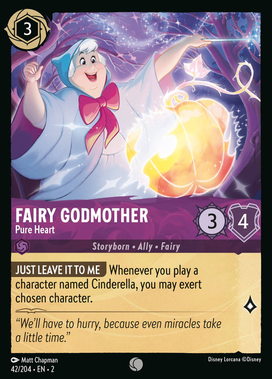 Fairy Godmother - Pure Heart - Common Normal Disney Lorcana card from Rise of the Floodborn