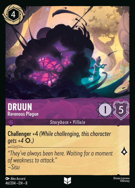 Druun - Ravenous Plague - Uncommon Normal Disney Lorcana card from The Reign of Jafar