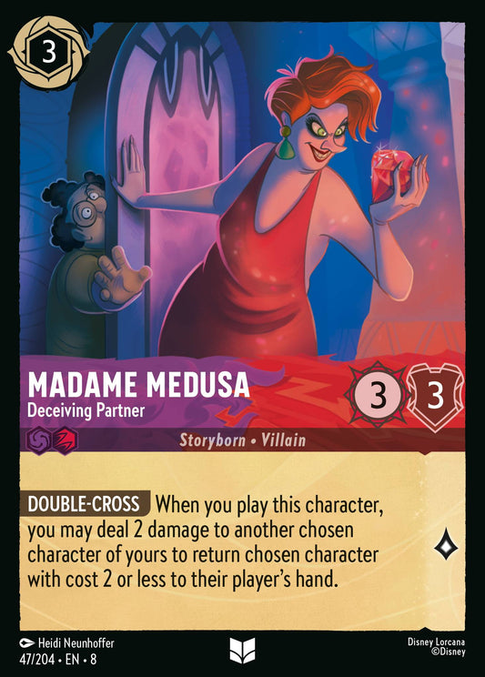 Madame Medusa - Deceiving Partner - Uncommon Normal Disney Lorcana card from The Reign of Jafar