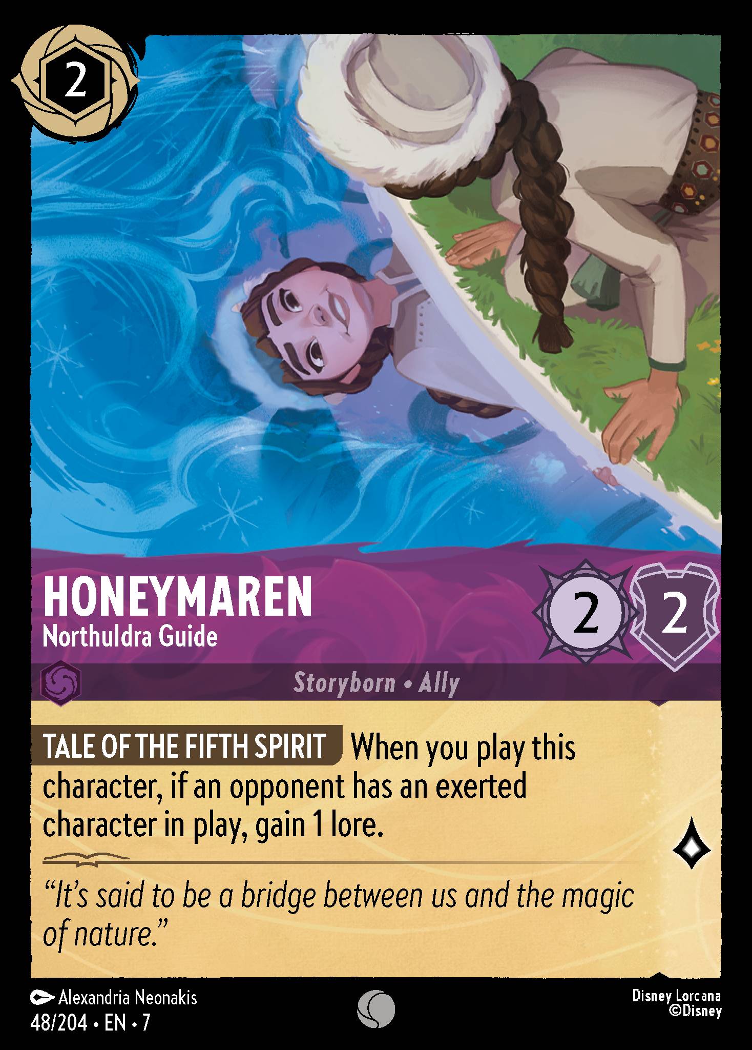 Honeymaren - Northuldra Guide - Common Normal Disney Lorcana card from Archazia's Island
