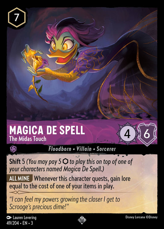 Magica De Spell - The Midas Touch - Super Rare Normal Disney Lorcana card from Into the Inklands