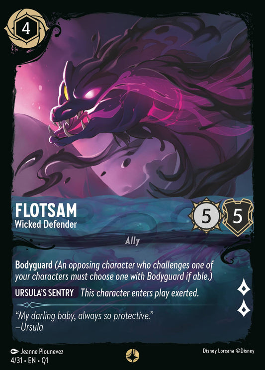 Flotsam - Wicked Defender - Special Normal Disney Lorcana card from Unknown Set