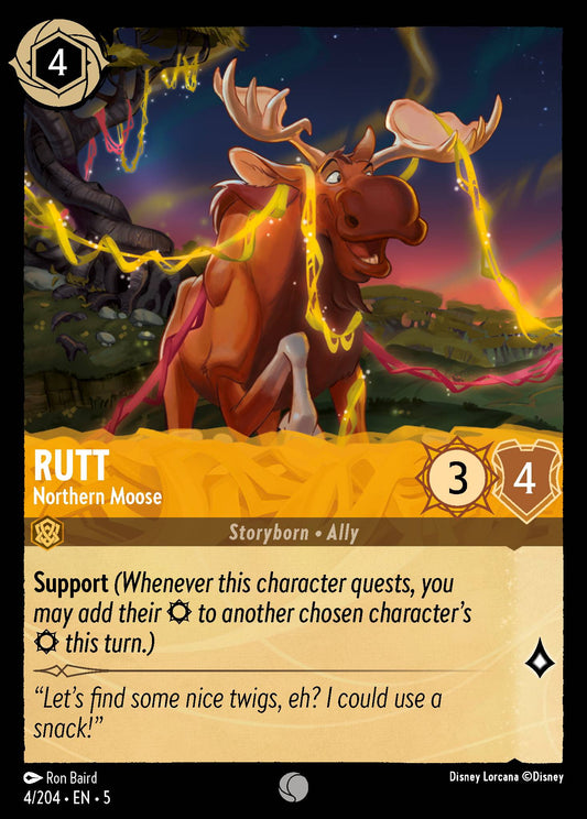Rutt - Northern Moose - Common Normal Disney Lorcana card from Shimmering Skies