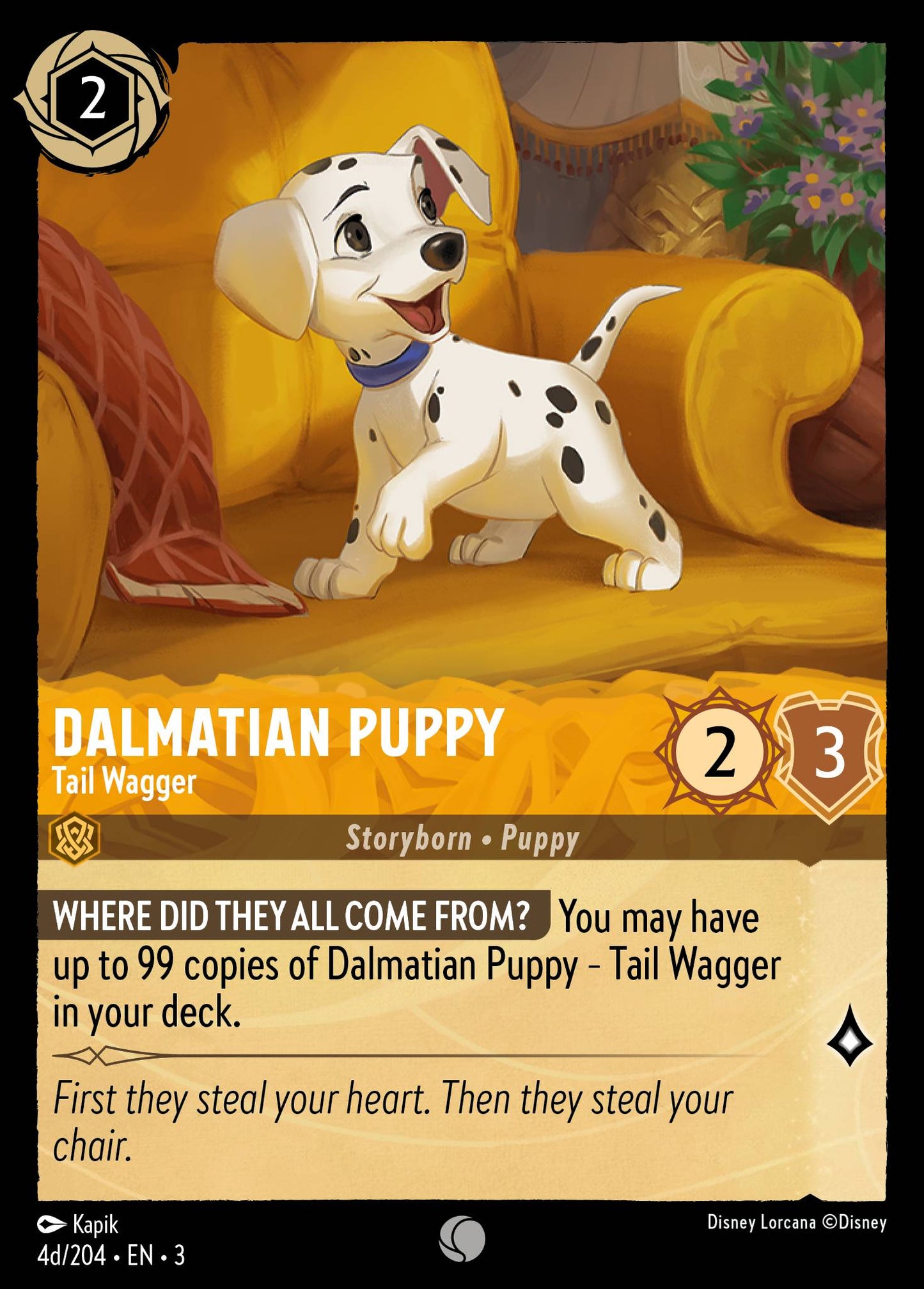 Dalmatian Puppy - Tail Wagger (4d/204)
