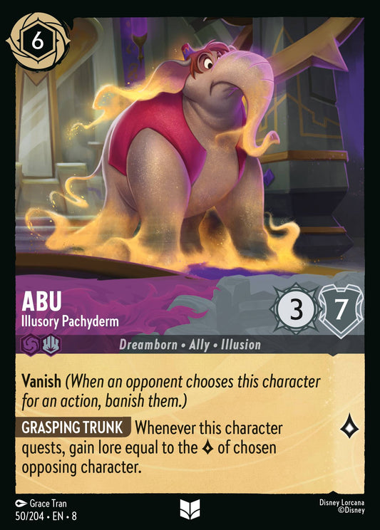 Abu - Illusory Pachyderm - Uncommon Normal Disney Lorcana card from The Reign of Jafar
