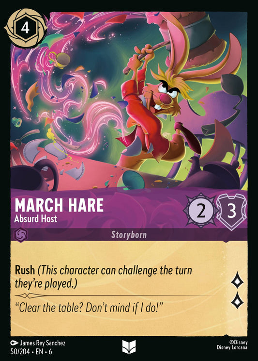 March Hare - Absurd Host - Uncommon Normal Disney Lorcana card from Azurite Sea