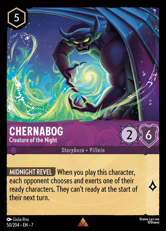 Chernabog - Creature of the Night - Rare Normal Disney Lorcana card from Archazia's Island