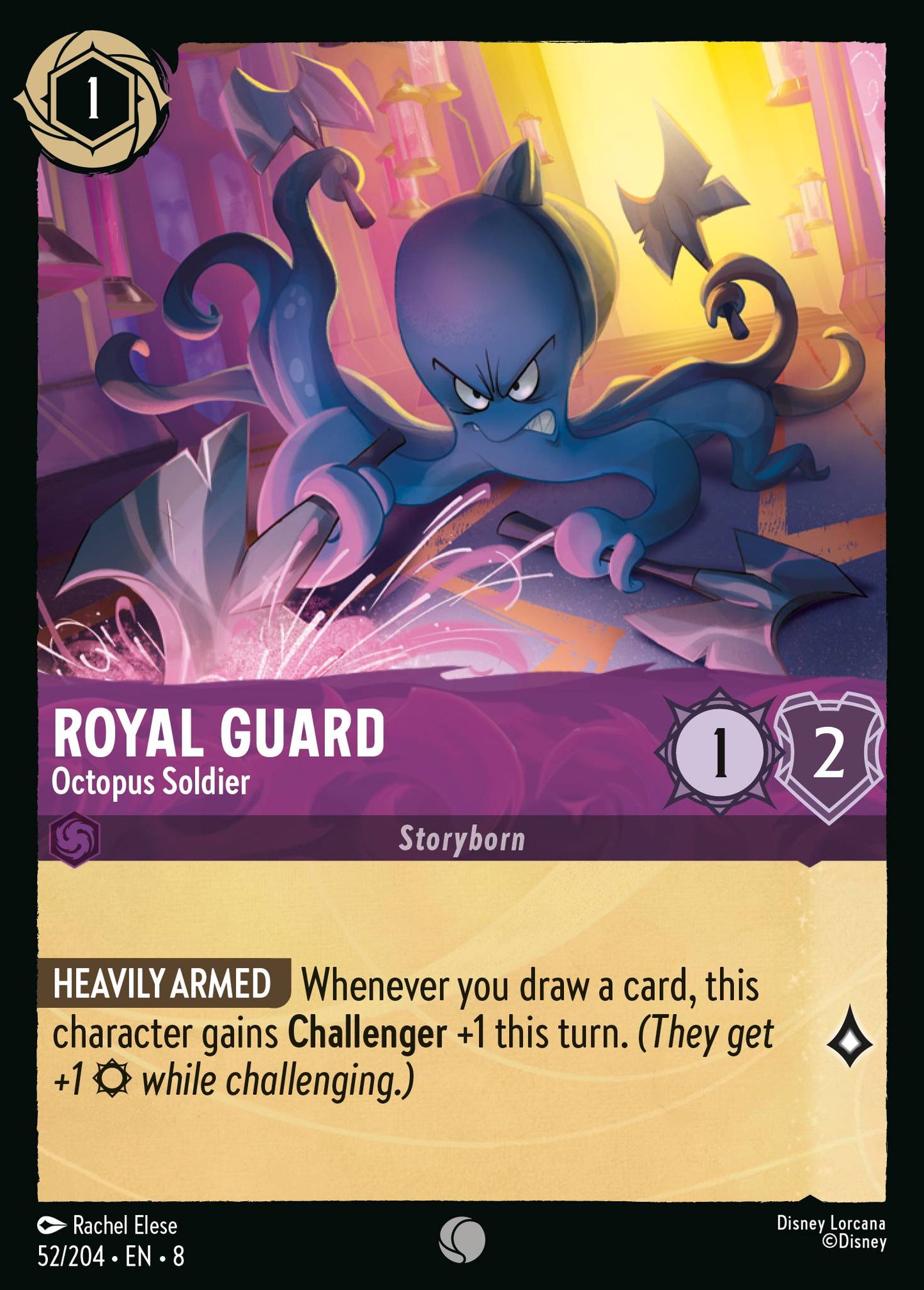 Royal Guard - Octopus Soldier - Common Normal Disney Lorcana card from The Reign of Jafar