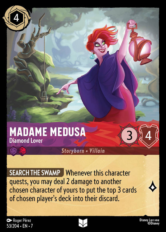 Madame Medusa - Diamond Lover - Uncommon Normal Disney Lorcana card from Archazia's Island