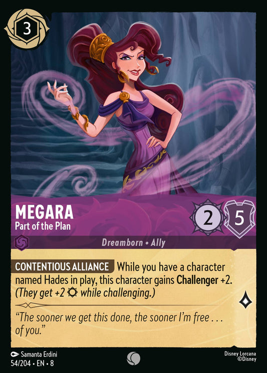 Megara - Part of the Plan - Common Normal Disney Lorcana card from The Reign of Jafar