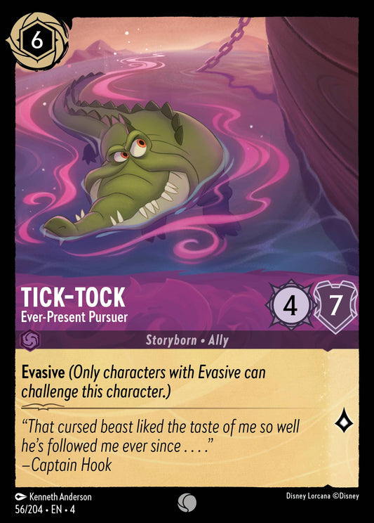 Tick-Tock - Ever-Present Pursuer - Common Normal Disney Lorcana card from Ursula's Return