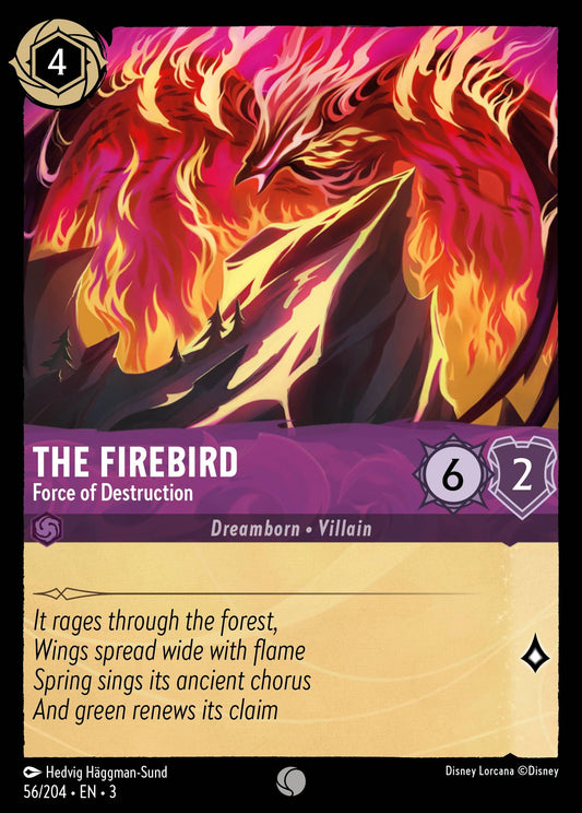 The Firebird - Force of Destruction - Common Normal Disney Lorcana card from Into the Inklands