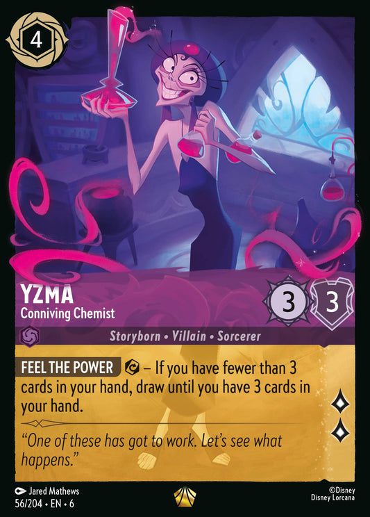 Yzma - Conniving Chemist - Legendary Normal Disney Lorcana card from Azurite Sea