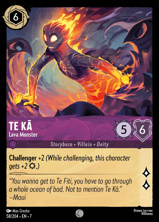 Te Ka - Lava Monster - Common Normal Disney Lorcana card from Archazia's Island