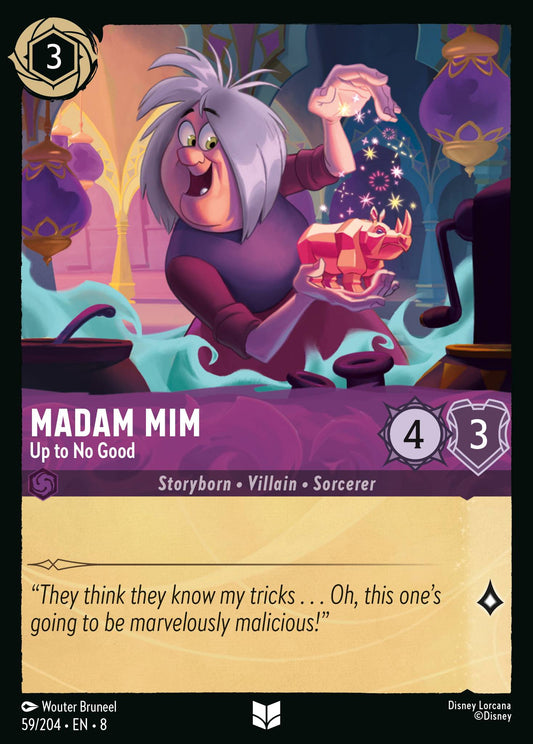 Madam Mim - Up to No Good - Uncommon Normal Disney Lorcana card from The Reign of Jafar