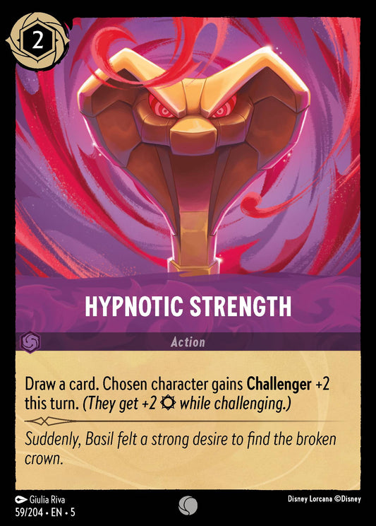 Hypnotic Strength - Common Normal Disney Lorcana card from Shimmering Skies