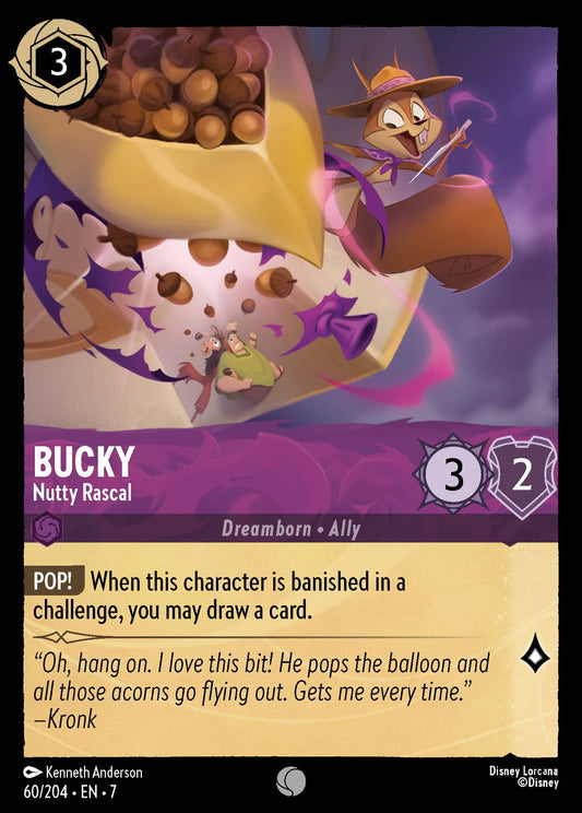 Bucky - Nutty Rascal - Common Normal Disney Lorcana card from Archazia's Island
