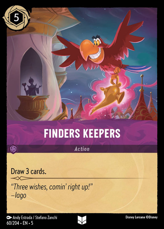 Finders Keepers - Uncommon Normal Disney Lorcana card from Shimmering Skies