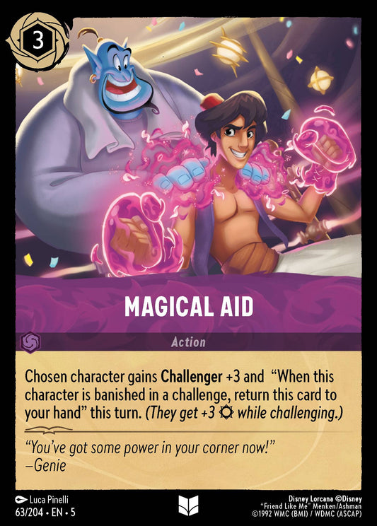 Magical Aid - Uncommon Normal Disney Lorcana card from Shimmering Skies