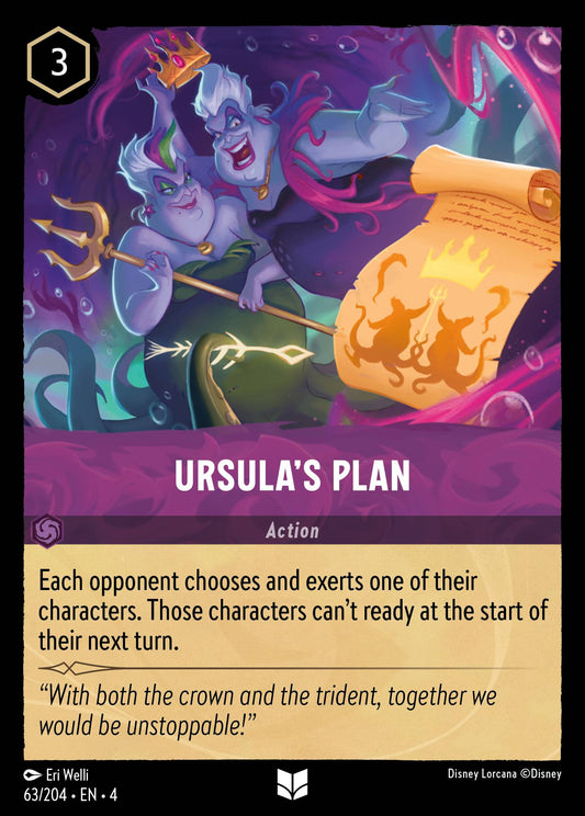 Ursula's Plan - Uncommon Normal Disney Lorcana card from Ursula's Return