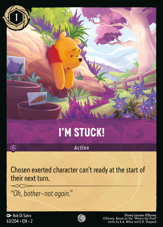 I'm Stuck! - Common Normal Disney Lorcana card from Rise of the Floodborn