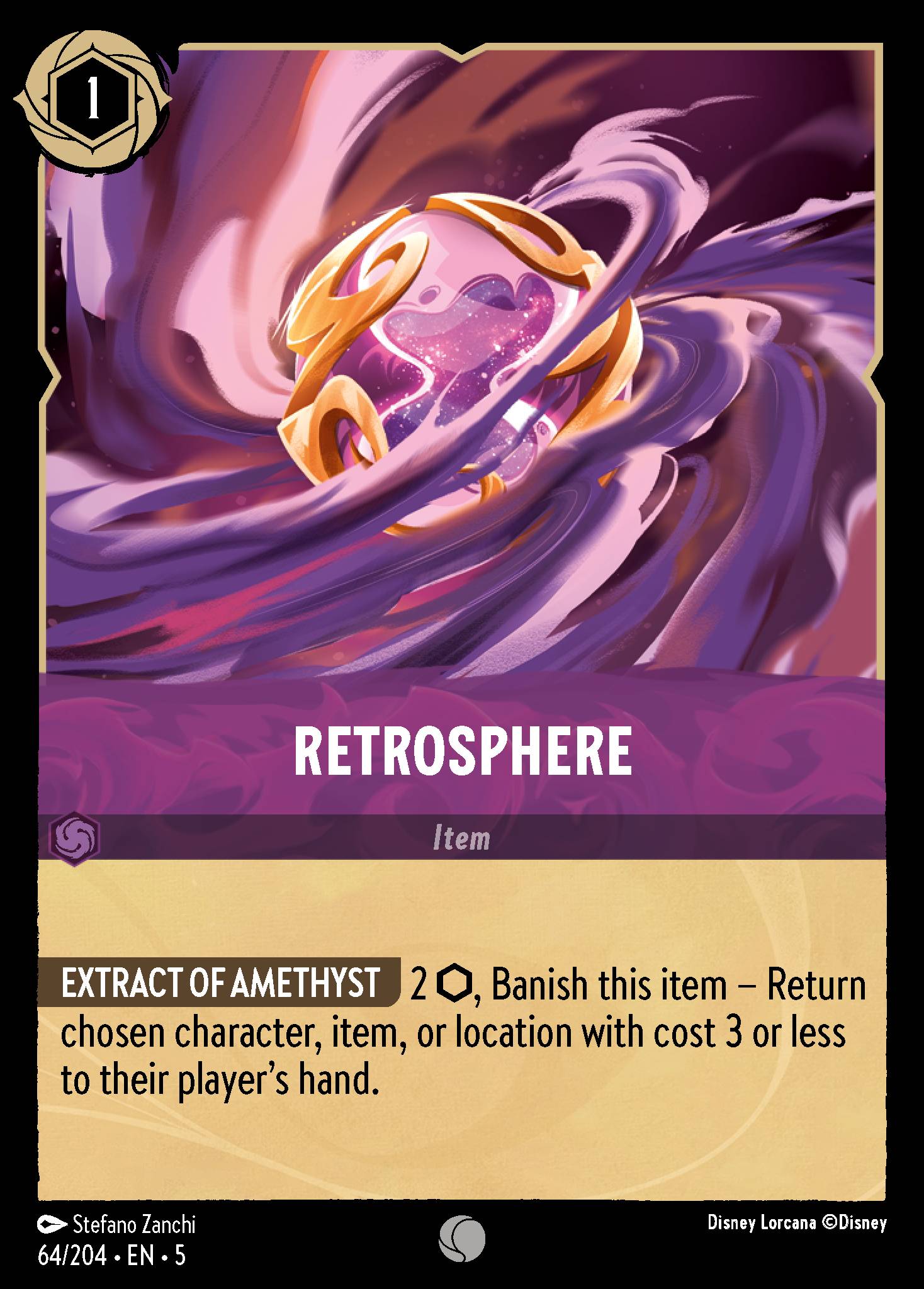 Retrosphere - Common Normal Disney Lorcana card from Shimmering Skies