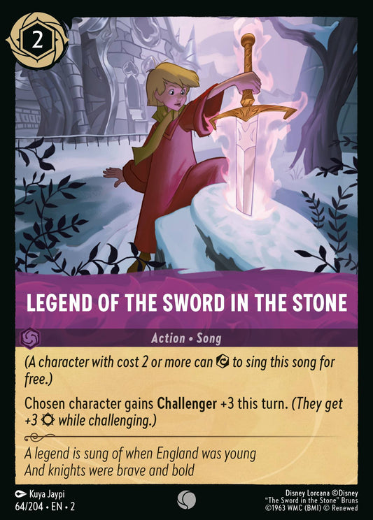 Legend of the Sword in the Stone - Common Normal Disney Lorcana card from Rise of the Floodborn