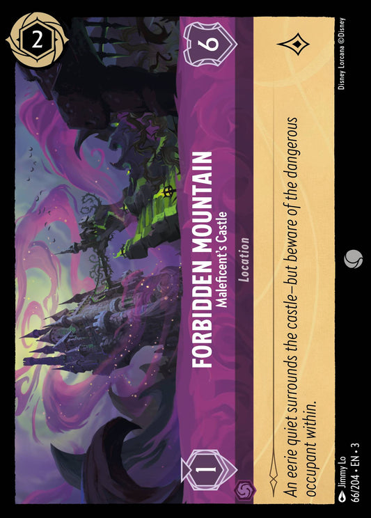 Forbidden Mountain - Maleficent's Castle - Common Normal Disney Lorcana card from Into the Inklands