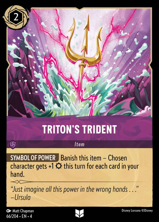 Triton's Trident - Uncommon Normal Disney Lorcana card from Ursula's Return