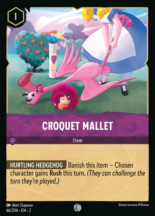 Croquet Mallet - Common Normal Disney Lorcana card from Rise of the Floodborn
