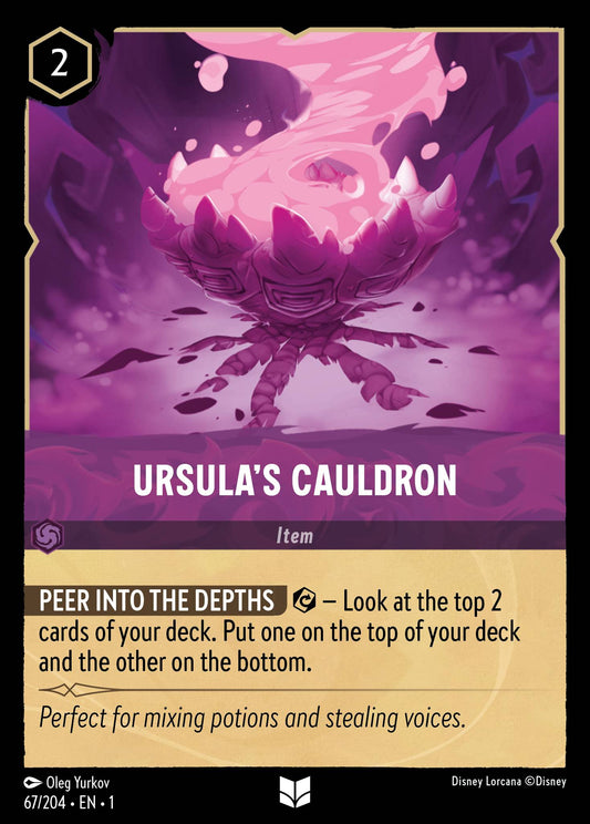 Ursula's Cauldron - Uncommon Normal Disney Lorcana card from The First Chapter
