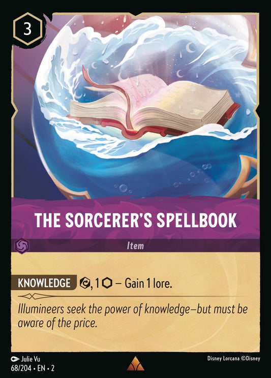 The Sorcerer's Spellbook - Rare Normal Disney Lorcana card from Rise of the Floodborn