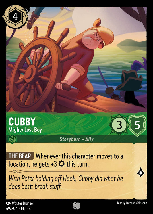 Cubby - Mighty Lost Boy - Common Normal Disney Lorcana card from Into the Inklands