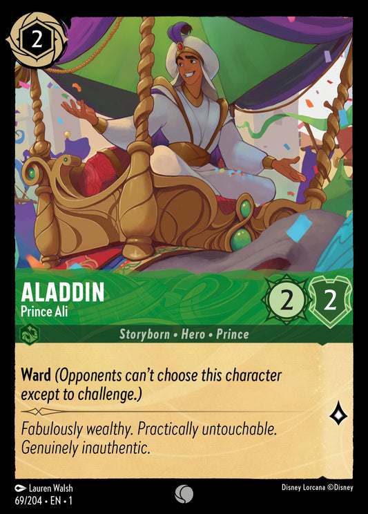 Aladdin - Prince Ali - Common Normal Disney Lorcana card from The First Chapter