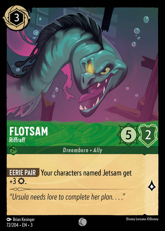 Flotsam - Riffraff - Common Normal Disney Lorcana card from Into the Inklands