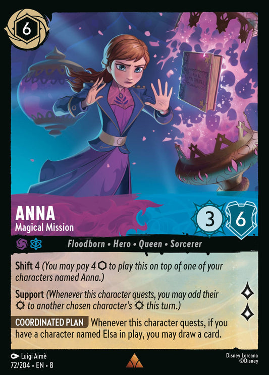 Anna - Magical Mission - Rare Normal Disney Lorcana card from The Reign of Jafar