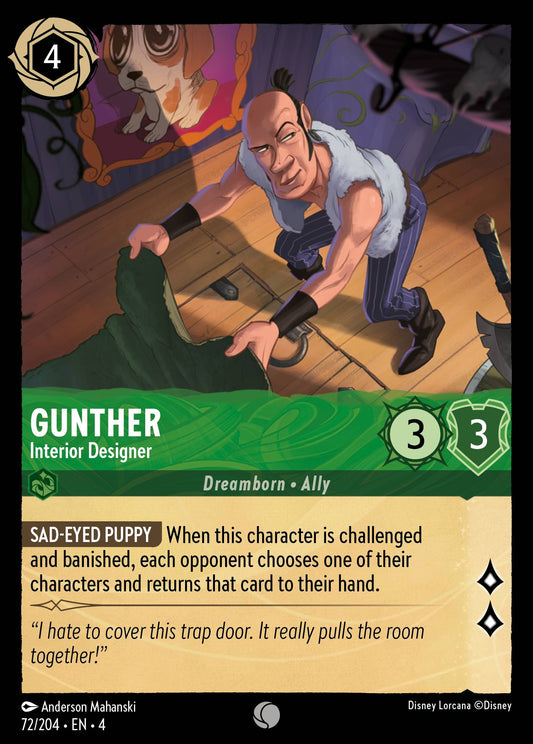 Gunther - Interior Designer - Common Normal Disney Lorcana card from Ursula's Return