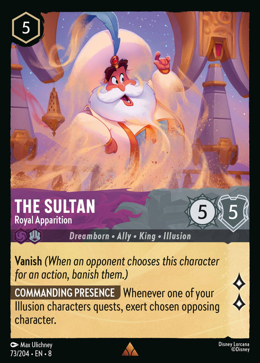 The Sultan - Royal Appaarition - Rare Normal Disney Lorcana card from The Reign of Jafar