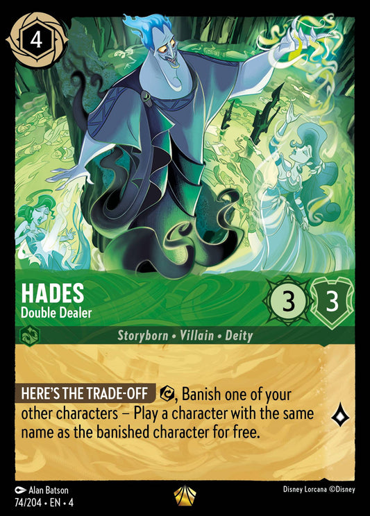 Hades - Double Dealer - Legendary Normal Disney Lorcana card from Ursula's Return