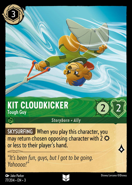 Kit Cloudkicker - Tough Guy - Uncommon Normal Disney Lorcana card from Into the Inklands