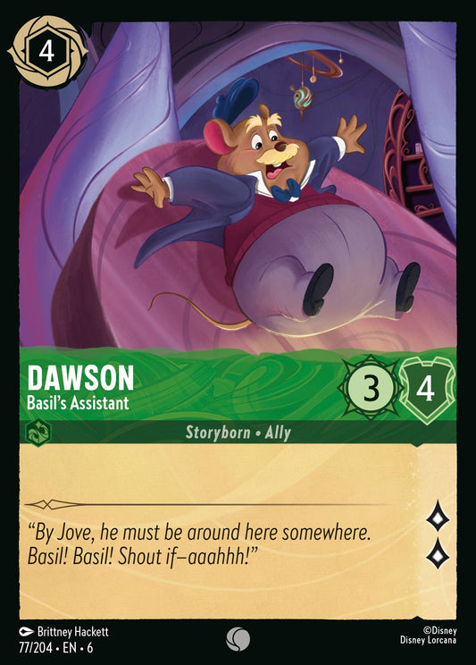 Dawson - Basil's Assistant - Common Normal Disney Lorcana card from Azurite Sea