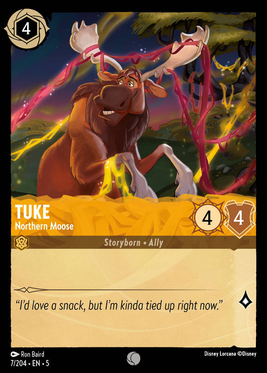Tuke - Northern Moose - Common Normal Disney Lorcana card from Shimmering Skies