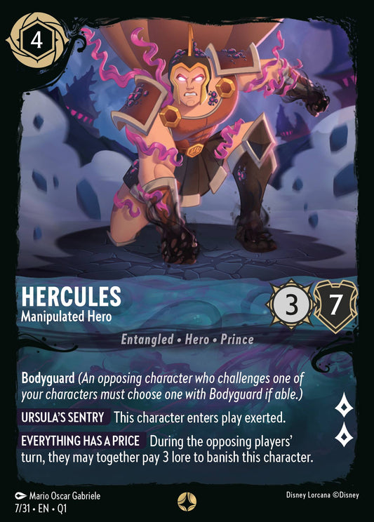 Hercules - Manipulated Hero - Special Normal Disney Lorcana card from Unknown Set