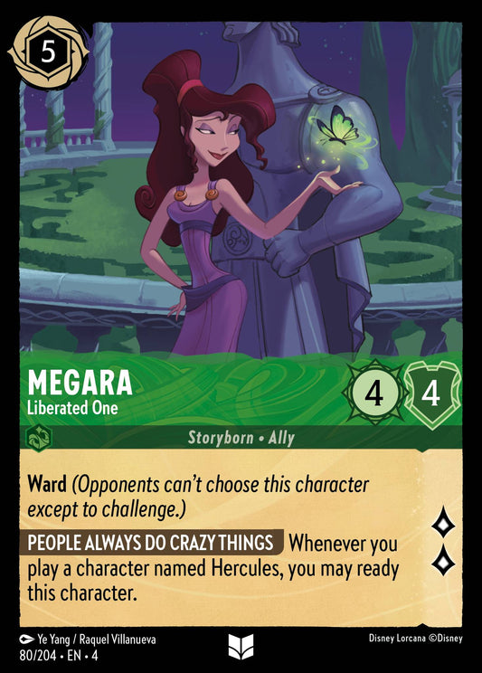 Megara - Liberated One - Uncommon Normal Disney Lorcana card from Ursula's Return