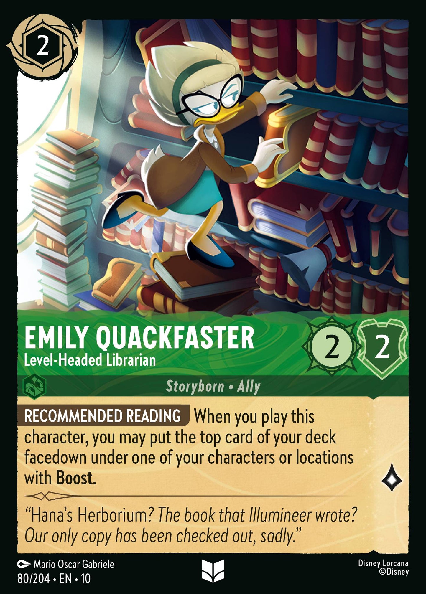 Emily Quackfaster - Level-Headed Librarian - Normal