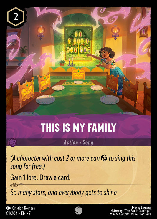 This Is My Family - Common Normal Disney Lorcana card from Archazia's Island