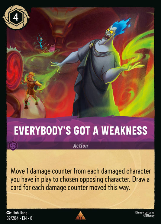Everybody's Got A Weakness - Rare Normal Disney Lorcana card from The Reign of Jafar